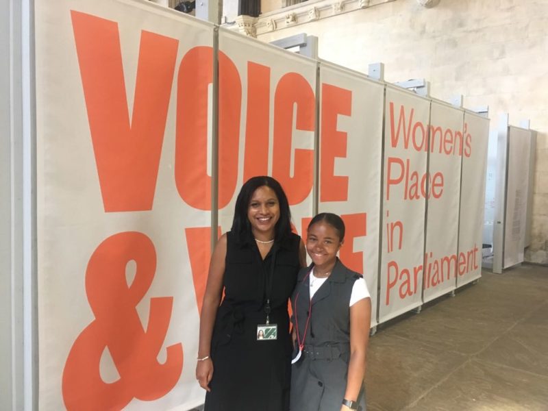 Janet and Lois attend the Voice & Vote exhibition in Westminster Hall