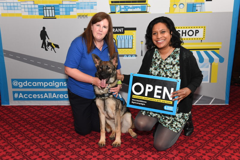 Janet Daby MP at the Guide Dogs event