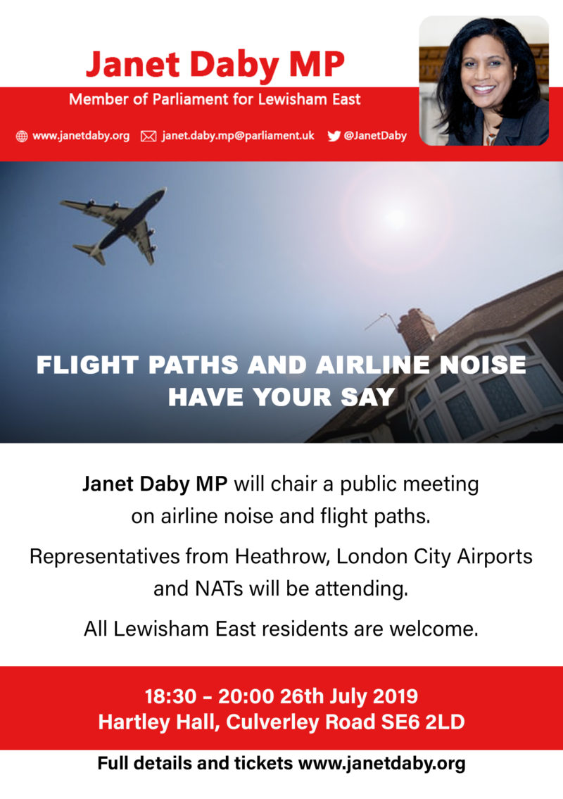 Flight paths and airline noise - have your say