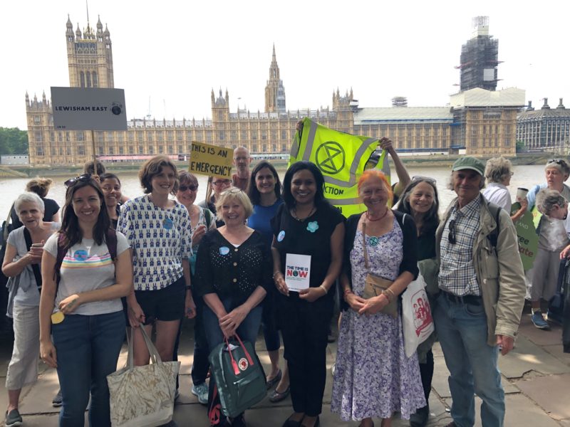 Janet Daby and Lewisham East constituents at The Time is Now Climate Rally
