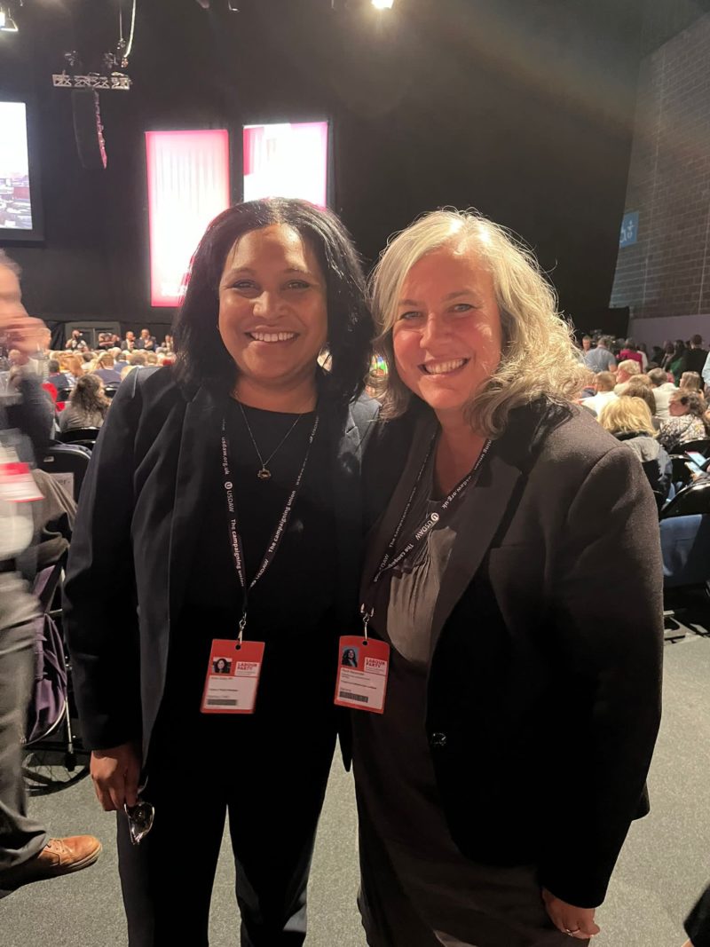 Janet Daby MP with her predecessor Heidi Alexander at Labour Party Conference