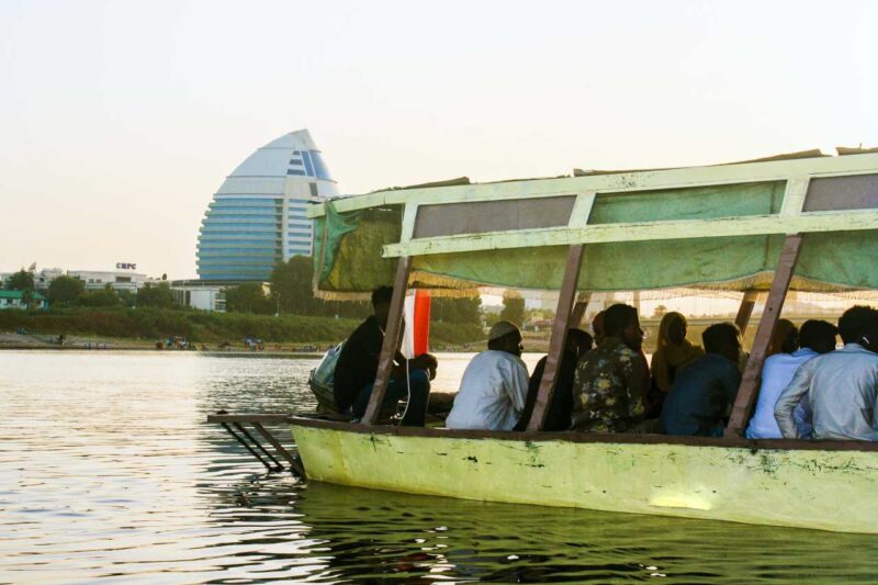 Boat on the River Nile in Khartoum