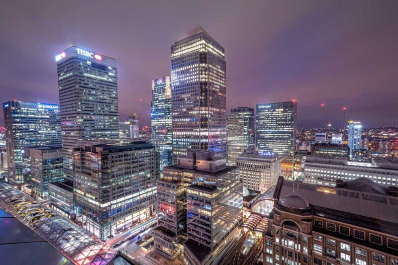 Skyline of Canary Wharf