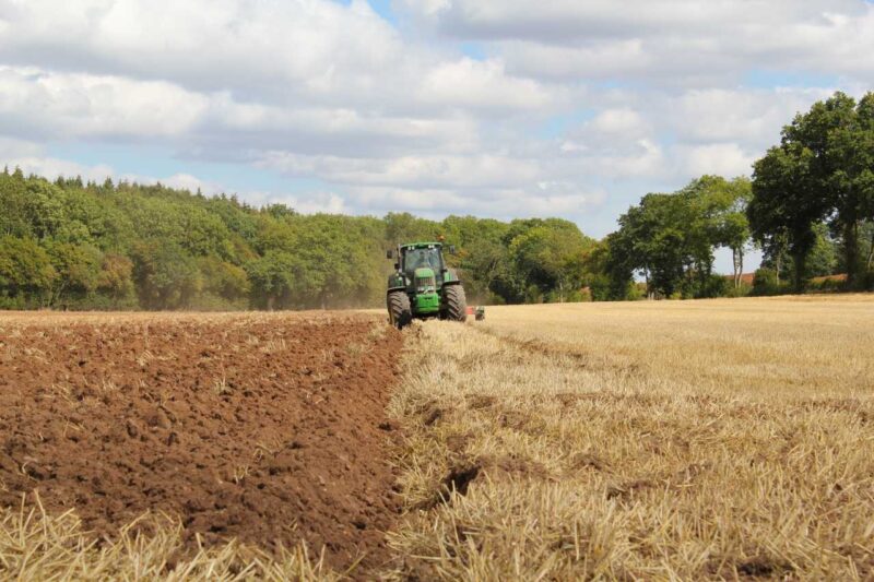 Tractor in a field