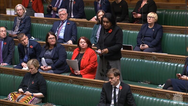 Janet Daby MP speaking in the House of Commons Chamber regarding the situation in Israel and Gaza.