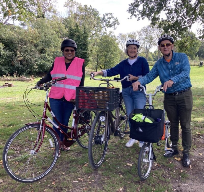 Janet Daby MP and Lewisham Councillors at the Lewisham Community Bike Ride