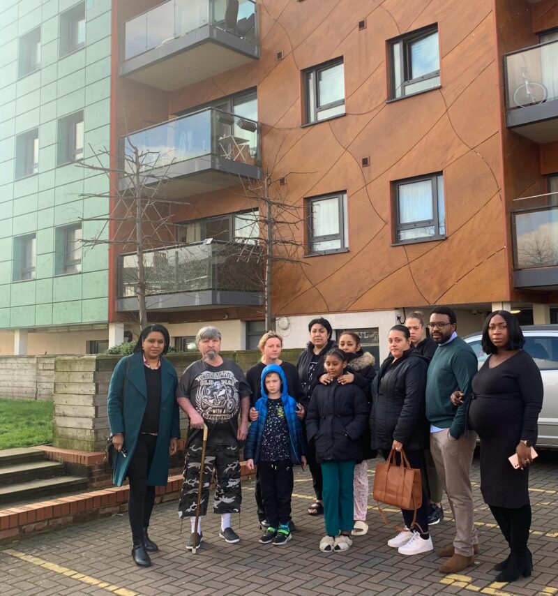 Janet Daby MP with residents of Deslandes Place