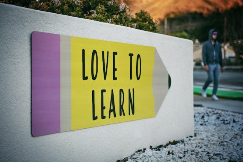 A sign which says 