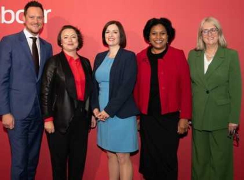 Janet Daby with the Education Secretary and the other Labour Education Ministers