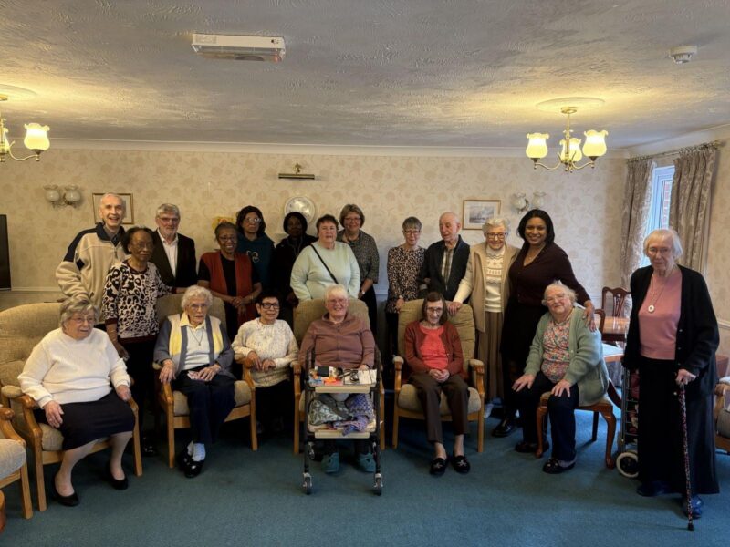 Janet Daby MP with residents at Paxton Court